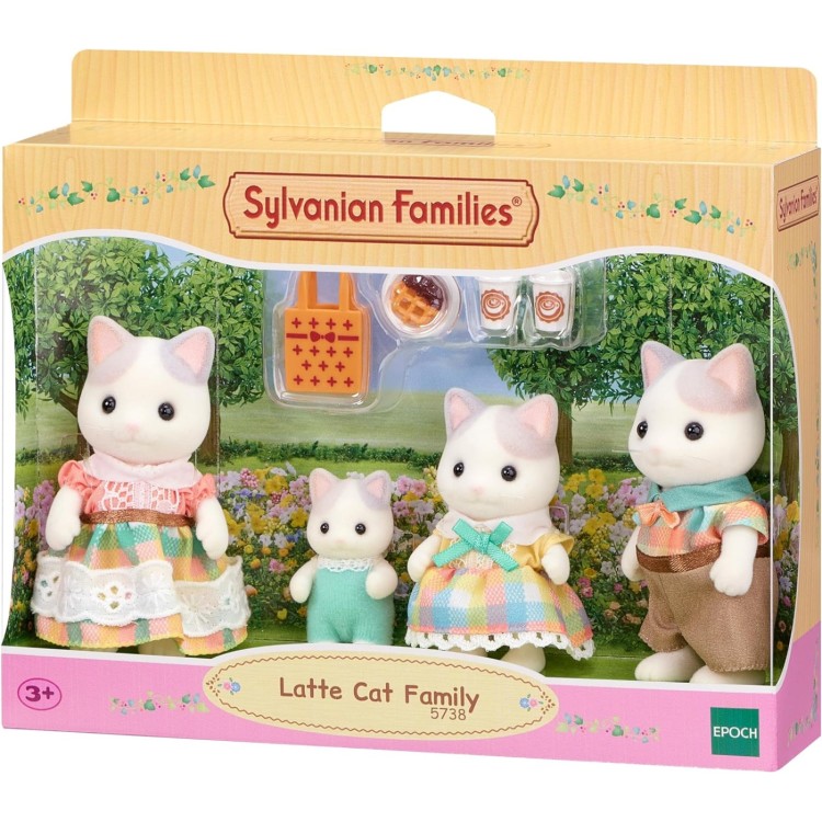 Sylvanian Families Latte Cat Family - 5738