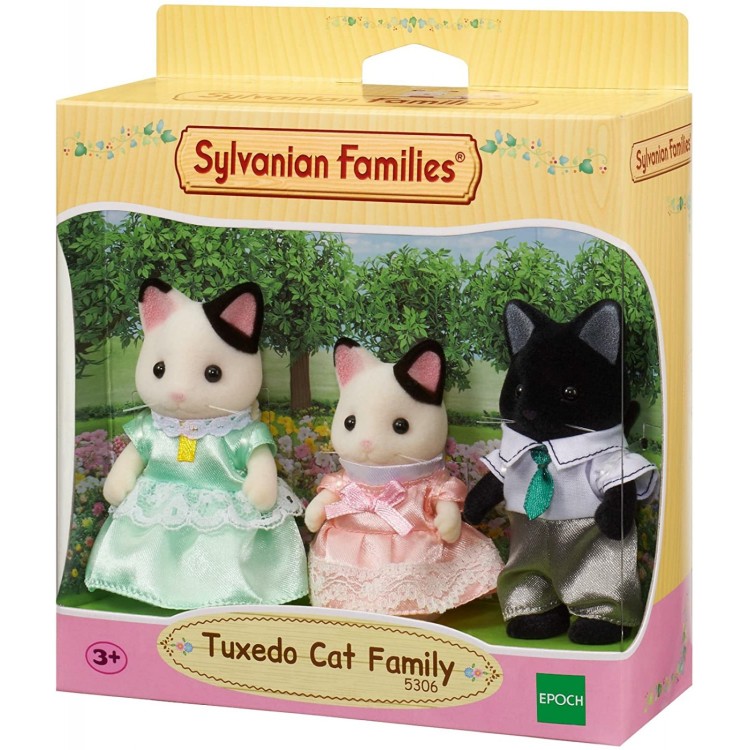 Sylvanian Families Tuxedo Cat Family 5306