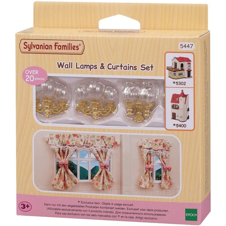 Sylvanian Families Wall Lamps & Curtains Set - 5447