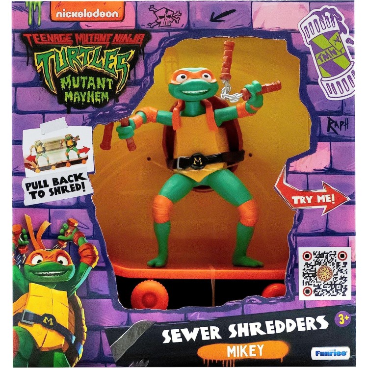 TMNT Mutant Mayhem Sewer Shredders - Michaelangelo