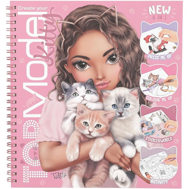 TOPModel Create your TOPModel Kitty Colouring Book