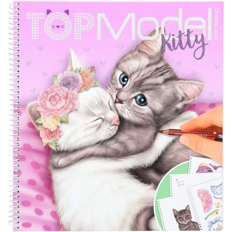 TOPModel Create your TOPModel Kitty Colouring Book
