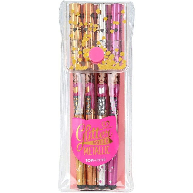 TOPModel Glitter Roller Metallic 4 pen Set