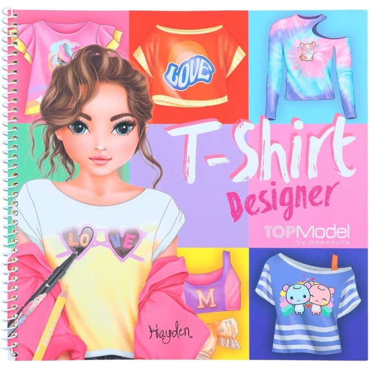 TOPModel T-Shirt Designer Colouring Book