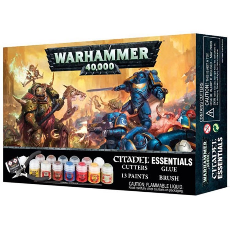 Warhammer 40,000 Citadel Essentials - Cutters Glue Brush Paints