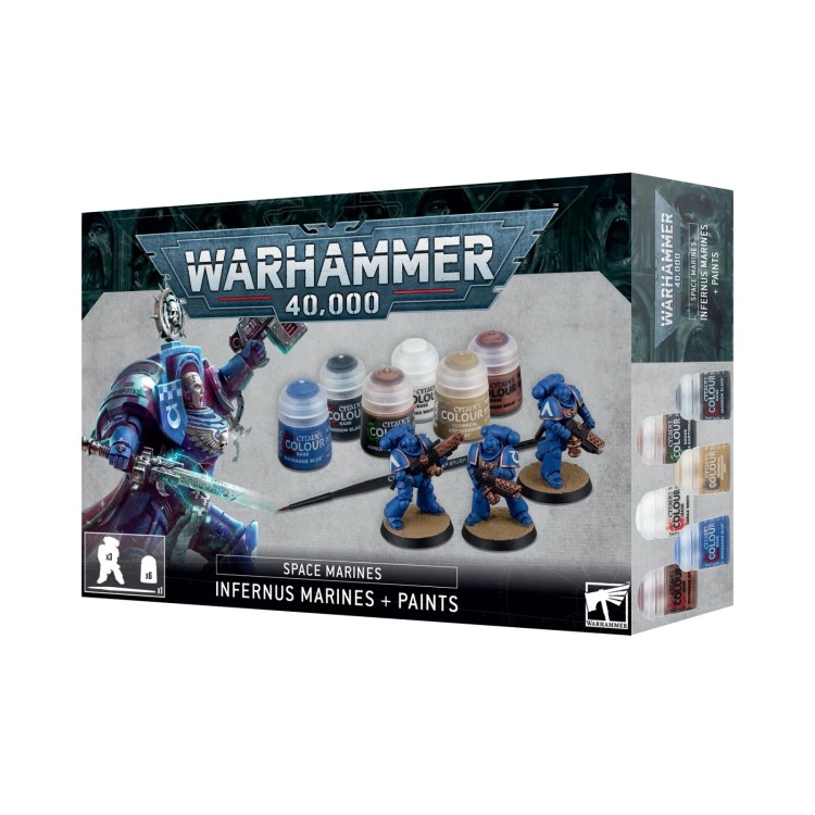 Warhammer 40K Space Marine Infernus Marines Paint Set