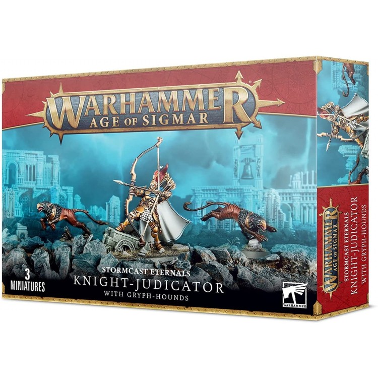Warhammer Age of Sigmar Stormcast Eternals Knight-Judicator with Gryph Hounds