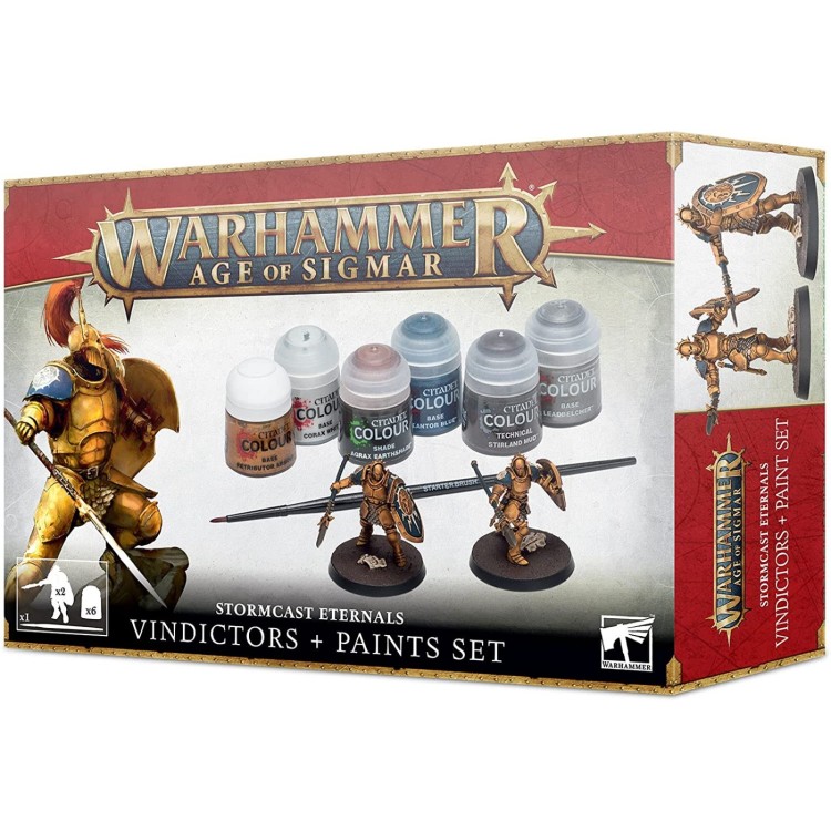 Warhammer Age of Sigmar Stormcast Eternals Vindicators & Paints Set 2021