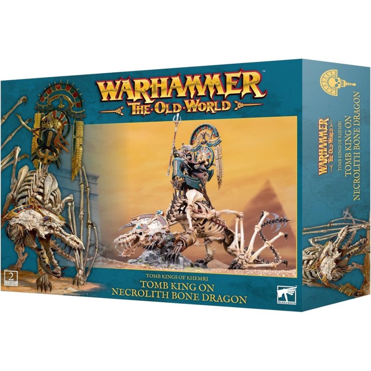 Warhammer The Old World Tomb Kings of Khemri Tomb King on Necrolith Bone Dragon