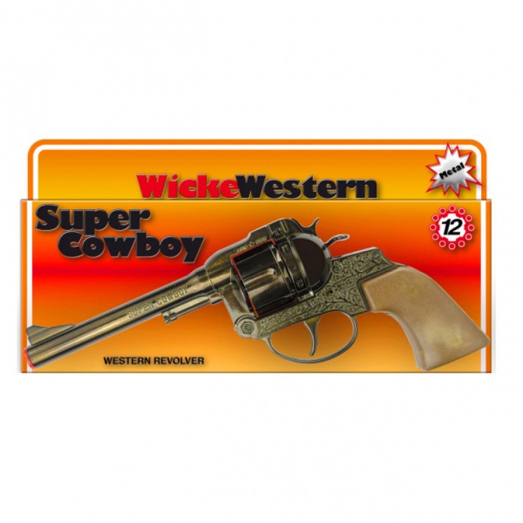 Wicke Western Super Cowboy Western Revolver - 12 Shot CapGun