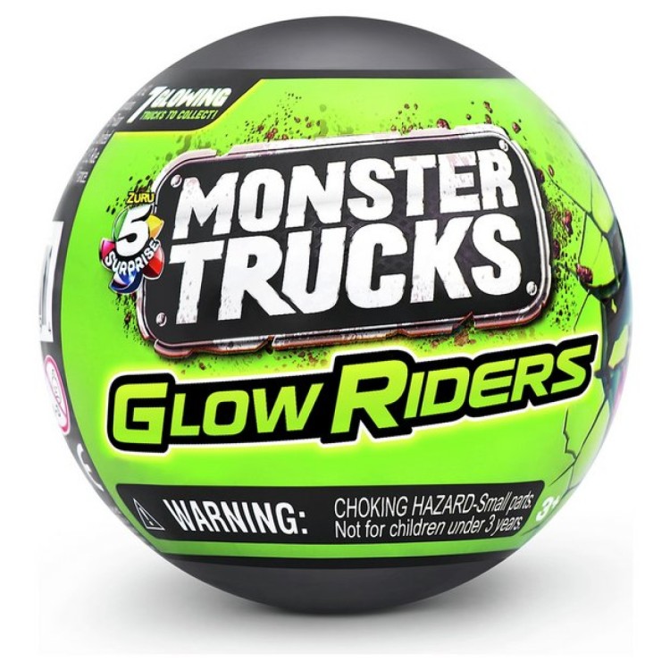 Zuru 5 Surprise Monster Trucks Glow Riders Series 1